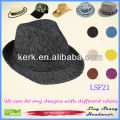 Fábrica popular del diseño del precio de fábrica Sombrero de Fedora sombrero negro de los sombreros del snapback aduana, LSF21
